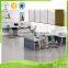 YS-SW08 Sunshine Furniture Cubicle Office Workstation 2 Seats With Glass Partition