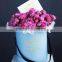 Round matte white cardboard flower boxes with a lid shenzhen China factory price supplier