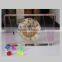 Pink Rectangular antique Crystal Table Clock for family