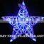 100l Led Star Shape Motif Light,White/bule Color Changing