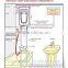 Vertical wall mounted mini storage tank electric water heater