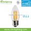 High lumen ENERGY STAR dimmable decorative ca10 e26 dimmable led light