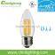 High lumen ENERGY STAR dimmable decorative ca10 e26 dimmable led light