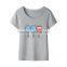 manufacturer china custom women's clothing cotton loose bluk t- shirt printer for sale
