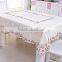 New design 100 polyester flower design embroidery table cloth