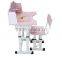 Height adjustable MDF School furniture desk and chair set - primary school furniture