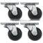 Reliable Hardware Company Casters Swivel Top Plate 2-Inch Wheel Diameter Zinc, Set of 4 flight case hardware caster