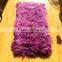 2016 New Design High Quality Two Color Matching Dyed Long Hair Mongolian Lamb Fur Plate for Garment/Collar