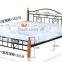 Metal Bed Queen size with headboard and footboard white