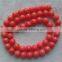 6mm natural oil dyed pink coral beads for wholesale