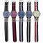 newest alloy case nylon starp stainless steel back mens sport watch