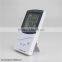 Digital Indoor Thermometer Hygrometer Clock Temperature Humidity Meter household