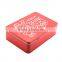 Metal tin lunch box storage carrying case with handle