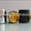 home decoration wedding decor black glass candle jar/candle holder