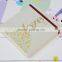2016 Custom Hot Stamping Gold Love Notebook With Elastic Band
