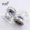 Round Clear Deco Door Set Control Knob Glass Door Pull Handles