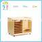 Wholesale high quality doubel side solid wood storage cabinet kindergarten furniture