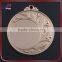 Zinc alloy casting antique gold plating medal customized shield shape medal