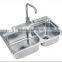 Double Bowl Stainless Steel Kitchen Sink Wash Basin