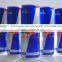 Bull blue slim can energy drink