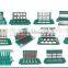 Shengya german technology SY7502 interlocking colorful pavers stone tiger machines China product