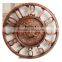 12 Inch Arabic Numeral Clock Polyresin Outdoor Garden Clock