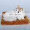 Lifelike lying display small animal cat recordable voice modules plush toys