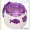 Plastic medium round shape sensor pet bowl automatic pet dog feeder for pet