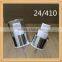 aluminium plastic spray, shiny silver spray 24mm bottle spray top