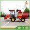 the corn combine harvester