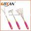 4pcs kids garden tools set floral printing shovel,rake,fork with plastic handle