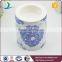 Hot sale gray decal ceramic tea light candle holder wholesale