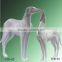 Lifelike dog mannequin for display