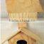 Wood artificial bird nest for round wood window