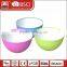2017new wholesale colorful food grade PP salad plastic bowl with different sizes