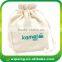 Organic Large Cotton Canvas Drawstring Bag with Logo Printed