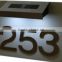 FQ-531 stainless steel solar doorplate lamp with led solar house number light