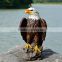 wholesale home decor high quality fiberglass eagle animal resin sculptures