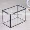 Garden Decoration Geometric Glass Terrarium / Cube / Handmade Glass Plant Flower Pot for Indoor Garden