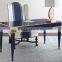 Exquisite Classic Italian Style Royal Blue Office Writing Desk with Golden Trim BF11-08303e