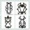 metal fence decoration
