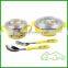 Shockproof Stainless Steel Baby Feeding Bowls Soup Bowl Spoon and Fork Baby Tableware Set