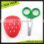 Cheap mini pretty round tip with safety cover PP grip student scissors