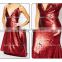 Wine red one piece girls party dresses pictures of latest gown sexy deep v floor touching evening dress