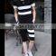 Round Neck Student Uniform Wholesale Striped T-Shirt Man T-Shirt Blank T-Shirt Factory