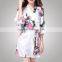 Contrast Color European Design Trendy Fashion Girl Photos Nightdress With Your Logo