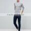 Hot Sale High Quality Custom Long Sleeve Button Placket Grey Men's Cotton/Polyester 200gsm Casual Slim Fit Polo Collar T Shirt