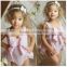 New arrival toddler clothing pink seersucker bubble wholesale fancy newborn baby clothes romper