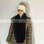 Black fashion young neck PV fleece tube scarf factory