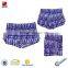 purple color new style print women's swim shorts